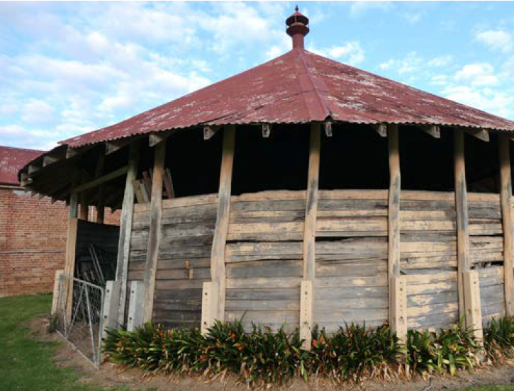 Covered round yard at Wilton Park